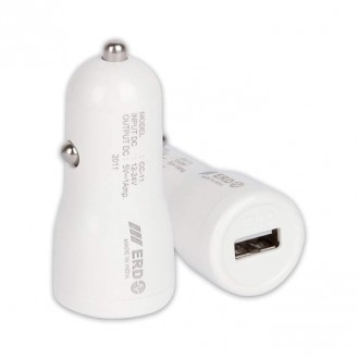 ERD CC-11 5V Car Charger USB Dock | Compatible with All Micro USB Powered Devices Such as Smart Phones, Power Banks, Tablets, Bluetooth Devices, Gaming Devices, Digital Camera & Other Devices (White)