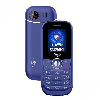 itel SG200 Keypad Mobile Phone with 1200mAh Battery|1.3 MP Camera|1.8 inch Display|UPI Pay|Crystal Clear Calls | 4 Hour Service|Kingvoice|Metal Finish|Deep Bule