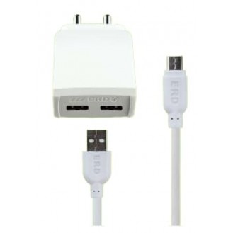 ERD TC-26 Micro 5v Mobile Phone Wall Charger, BIS Certified Charger Adapter USB Cable, Model: TC-26MICRO-USB-5V-2.4AD, 60Pcs