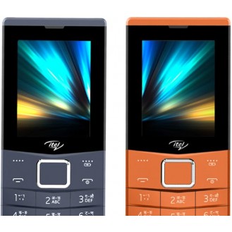 itel Power 430 (2.4" QVGA Display Feature Phone, 2500mAh Big Battery with Premium Leather Back Cover)_Orange