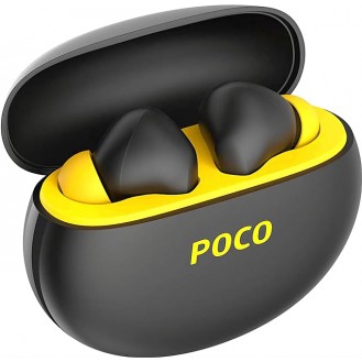 POCO Pods with 30 Hour Playback, 12mm Drivers, 60ms Latency, Fast Charging & ENC Bluetooth Headset  (Midnight Groove, True Wireless)