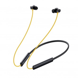 realme Buds Wireless 3 with 30dB ANC, 360 degree Spatial Audio, upto 40 hours Playback Bluetooth Headset  (Bass Yellow, In the Ear)