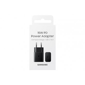 Samsung Original 15W Single Port, Type-C Charger (Cable not Included), Black