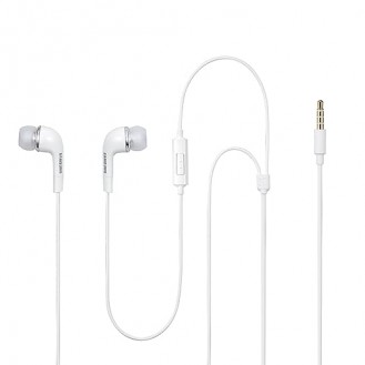 SAMSUNG EHS64 Wired Headset  (White, In the Ear)