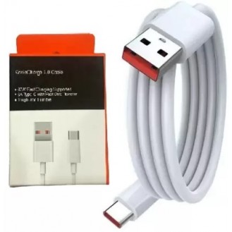 Xiaomi Sonic Charge Type C 100 Cm Cable|Usb To Type C|Supports All Chargers Upto 33W|Compatible For Smartphone,Tablet, Accessories|Supports All Fast Charging Devices|Sturdy, White