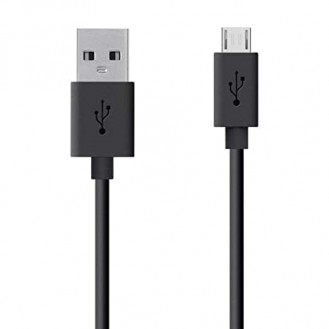 BlackBug Micro USB Cable 1.2 m MI-V8 CABLE  (Compatible with Android and Other Micro USB Supported Devices, Black, One Cable)